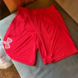 Under Armour Men's Vibrant Red Athletic Shorts